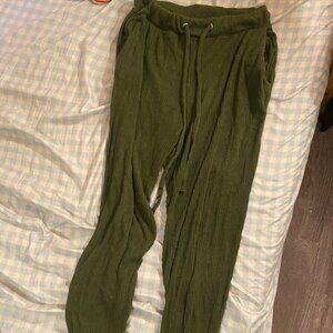 Forest green corduroy pants